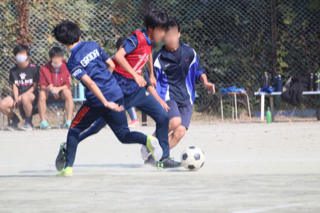 サッカーの様子　とてもかっこよく見えました。