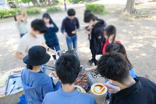 1年生BBQの様子